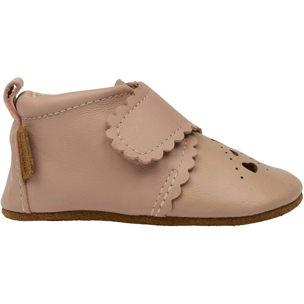 Mikk-Line Prewalker Leather Heart Prewalker Adobe Rose