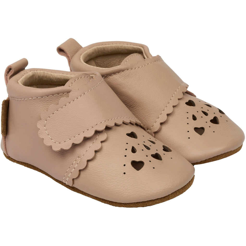 Mikk-Line Prewalker Leather Heart Prewalker Adobe Rose