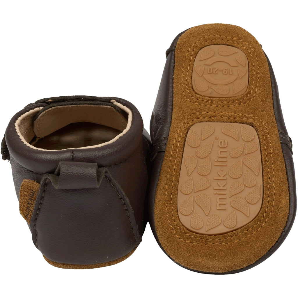 Mikk-Line Prewalker Leather Heart Prewalker Raisin