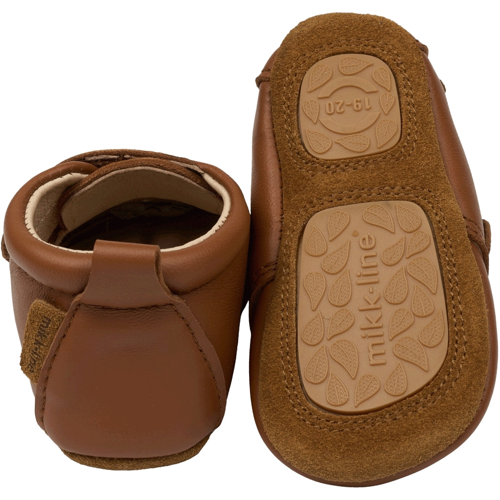 Mikk-Line Prewalker Leather Star Prewalker Cognac