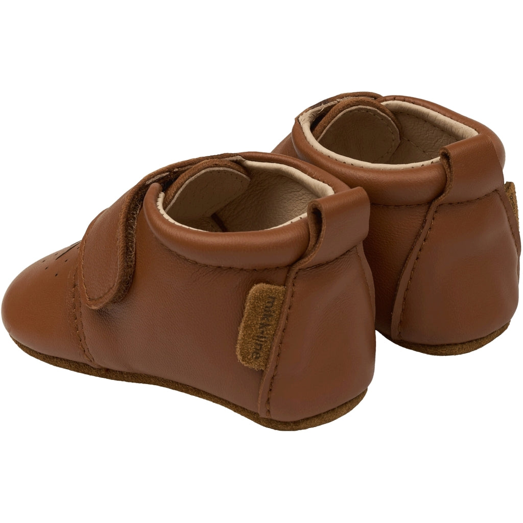Mikk-Line Prewalker Leather Star Prewalker Cognac
