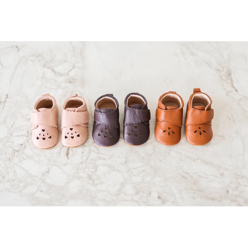 Mikk-Line Prewalker Leather Star Prewalker Cognac