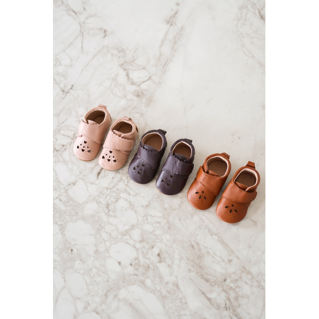 Mikk-Line Prewalker Leather Star Prewalker Cognac