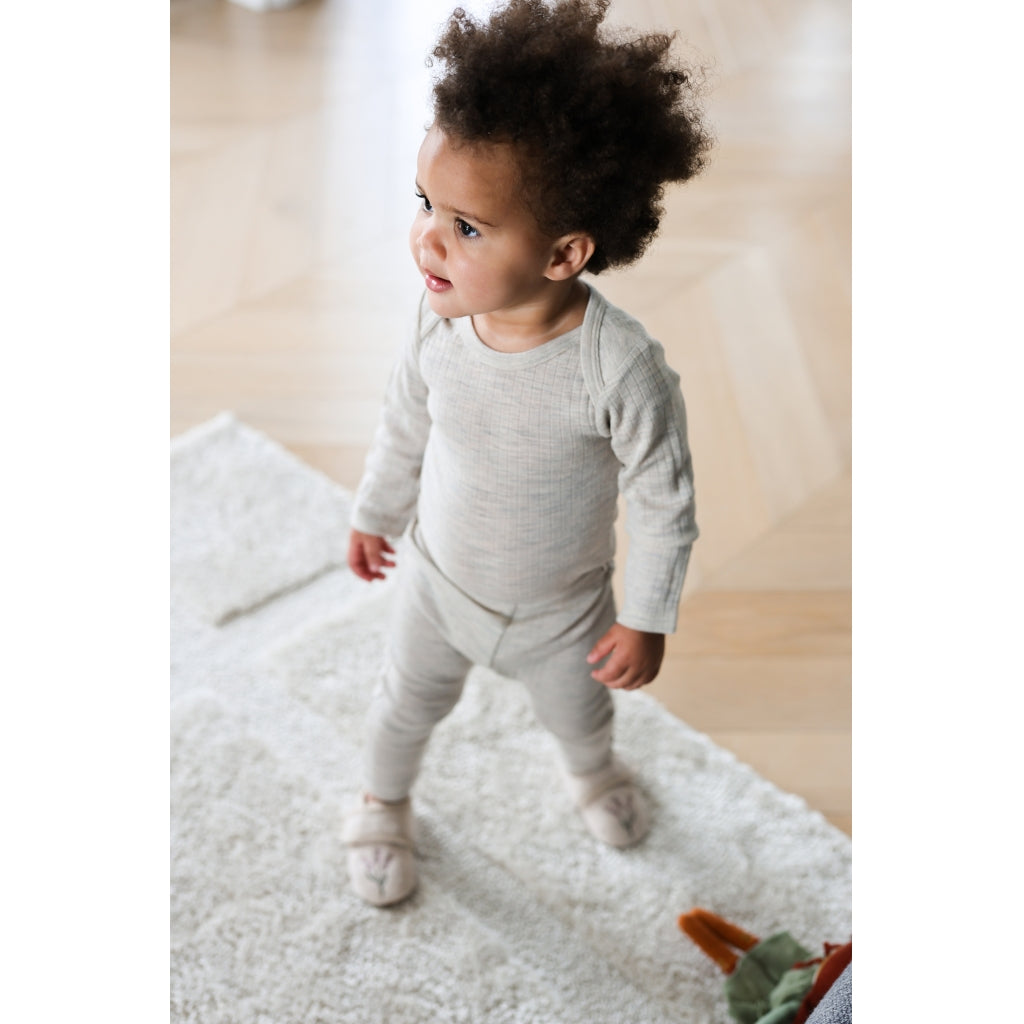 Mikk-Line Prewalker Wool Embroidery Prewalker Off White