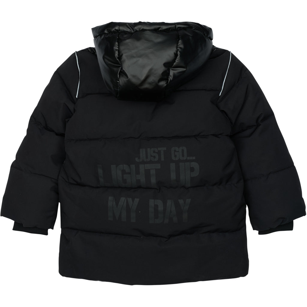 Mikk-Line Puffer Jacket Mix Jakker Black