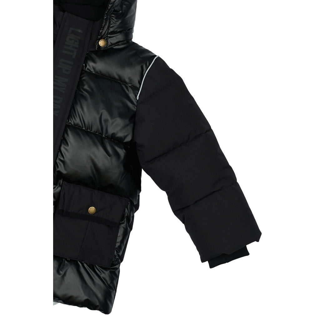 Mikk-Line Puffer Jacket Mix Jakker Black