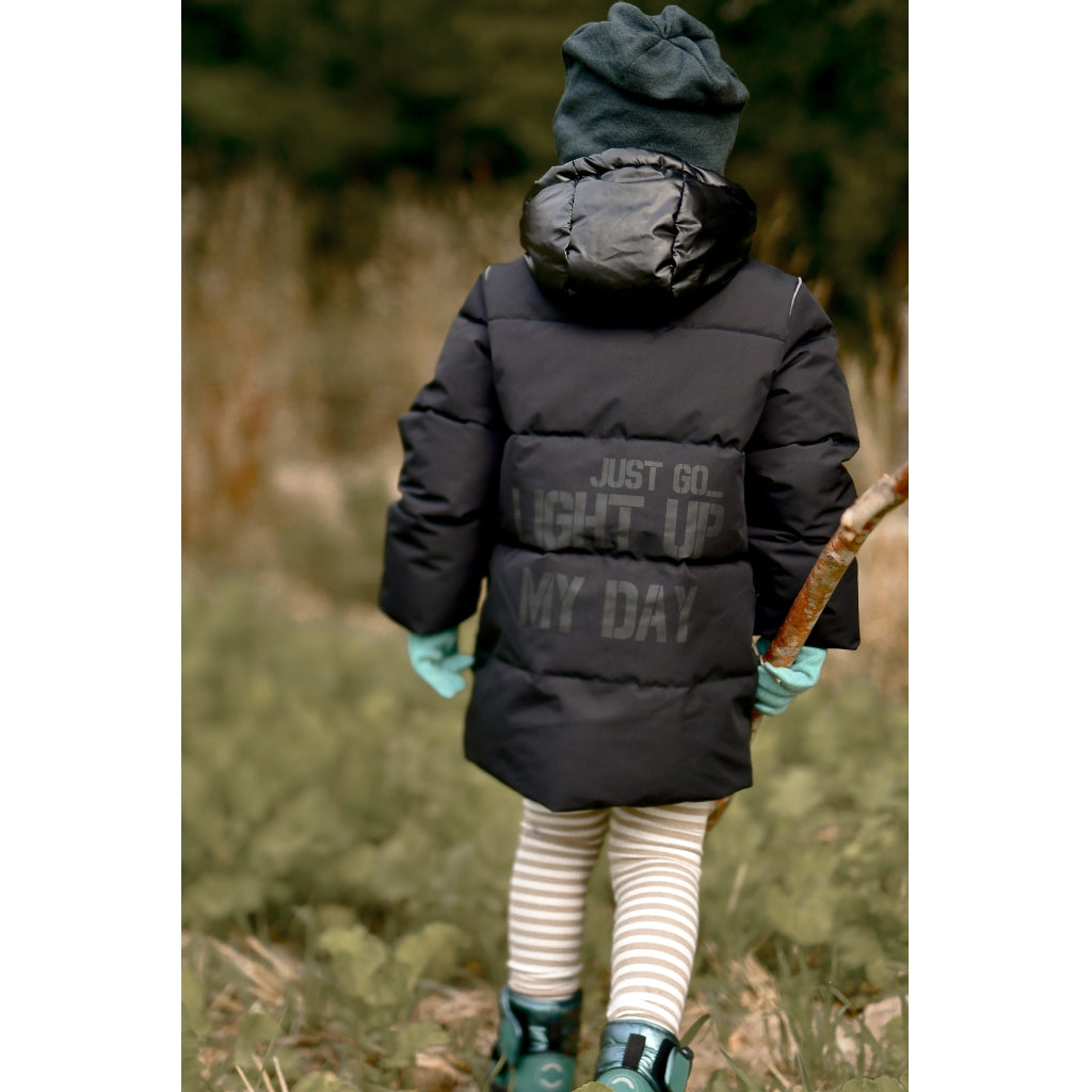 Mikk-Line Puffer Jacket Mix Jakker Black