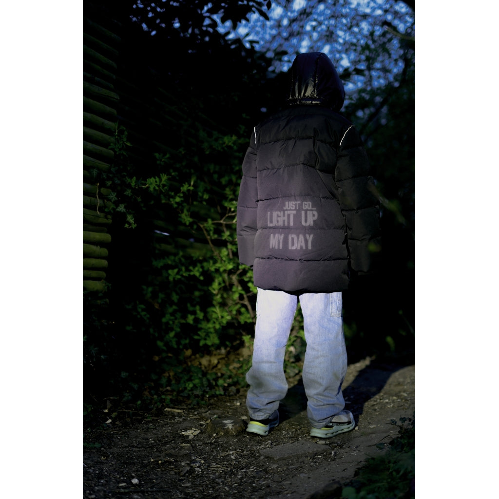 Mikk-Line Puffer Jacket Mix Jakker Black