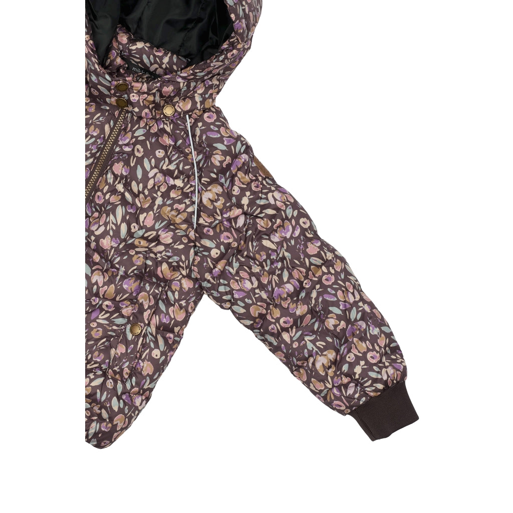 Mikk-Line Puffer Jakke Print Jakker Raisin