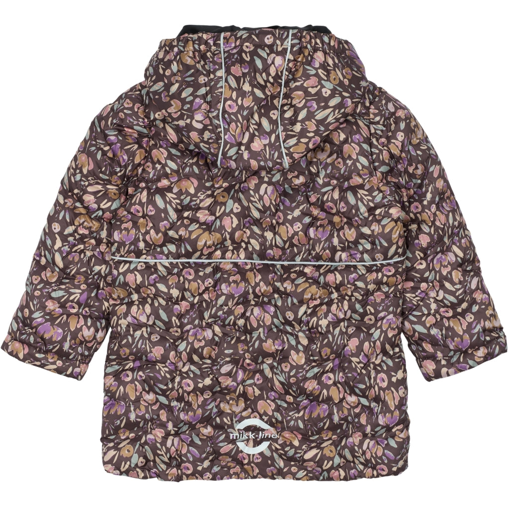 Mikk-Line Puffer Jakke Print Jakker Raisin