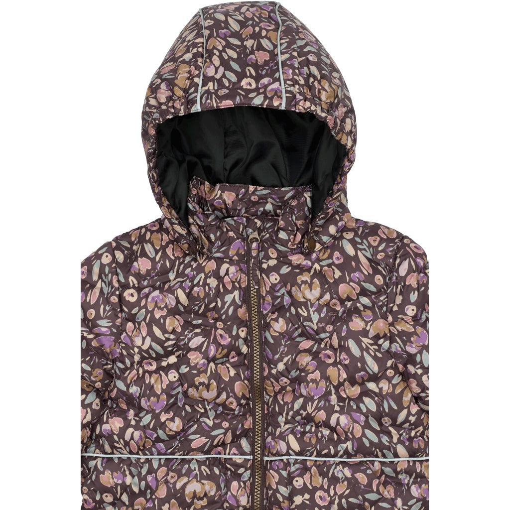 Mikk-Line Puffer Jakke Print Jakker Raisin