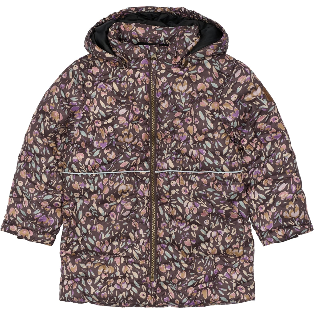 Mikk-Line Puffer Jakke Print Jakker Raisin