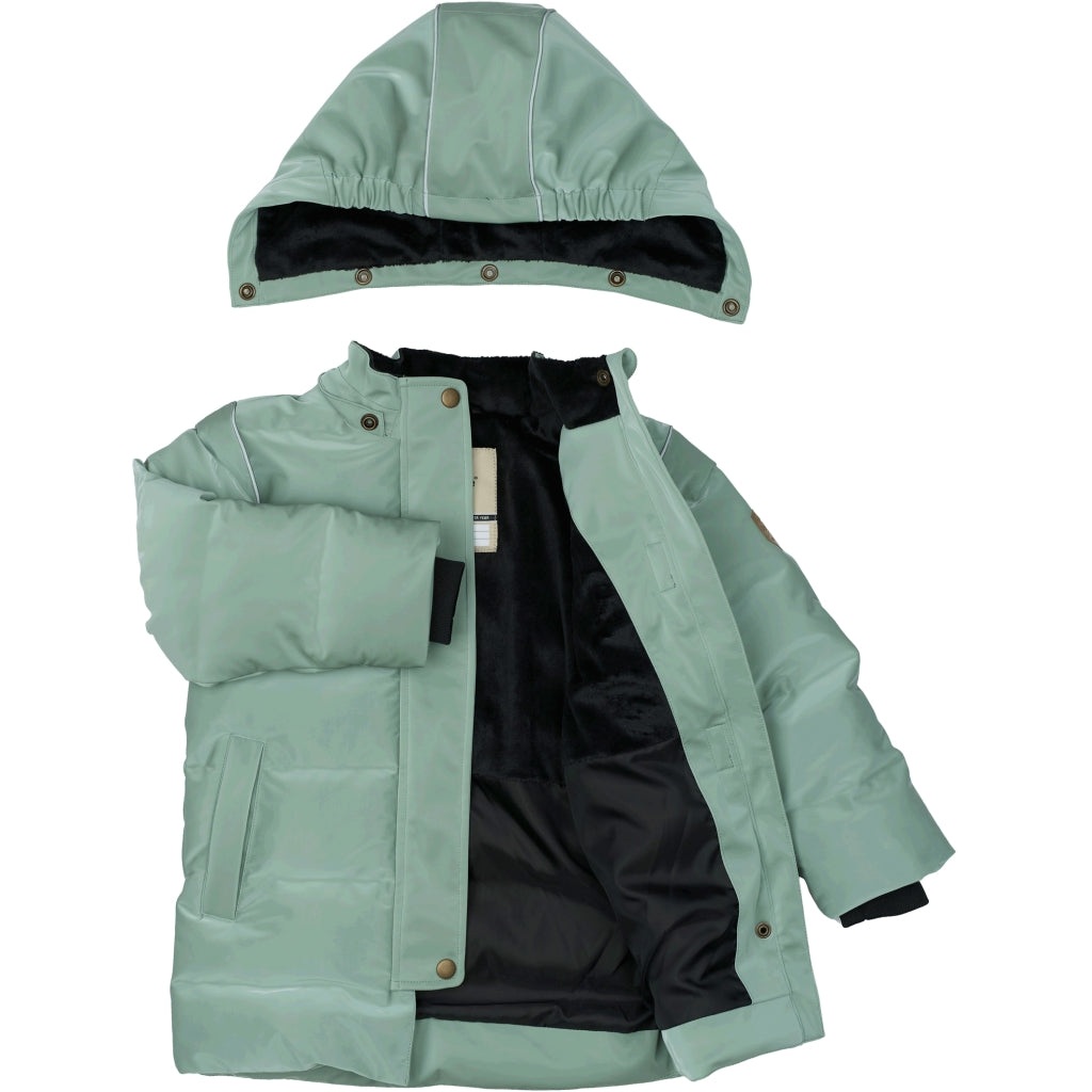 Mikk-Line Puffer Jakke Print Jakker Iceberg Green