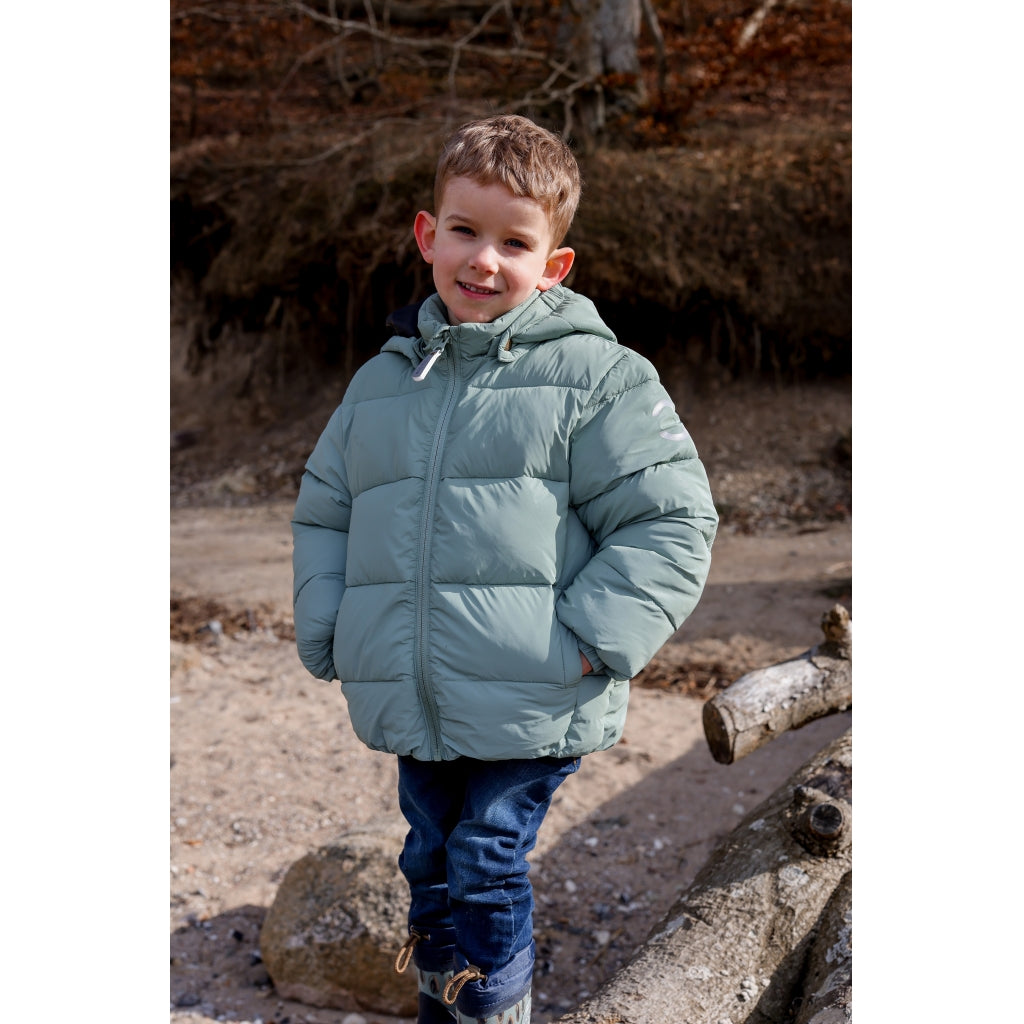 Mikk-Line Puffer Jakke Print Jakker Iceberg Green