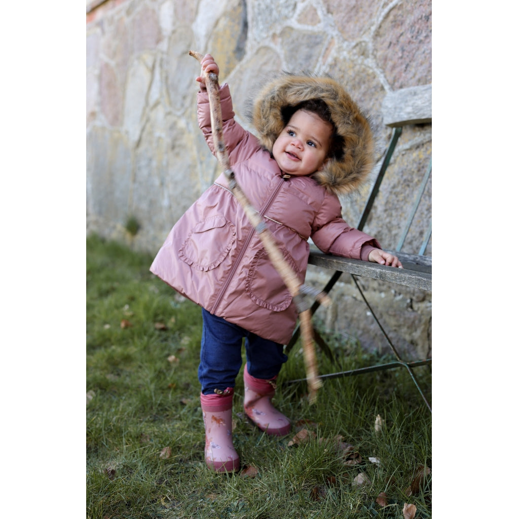 Mikk-Line Puffer Jakke Print Jakker Burlwood