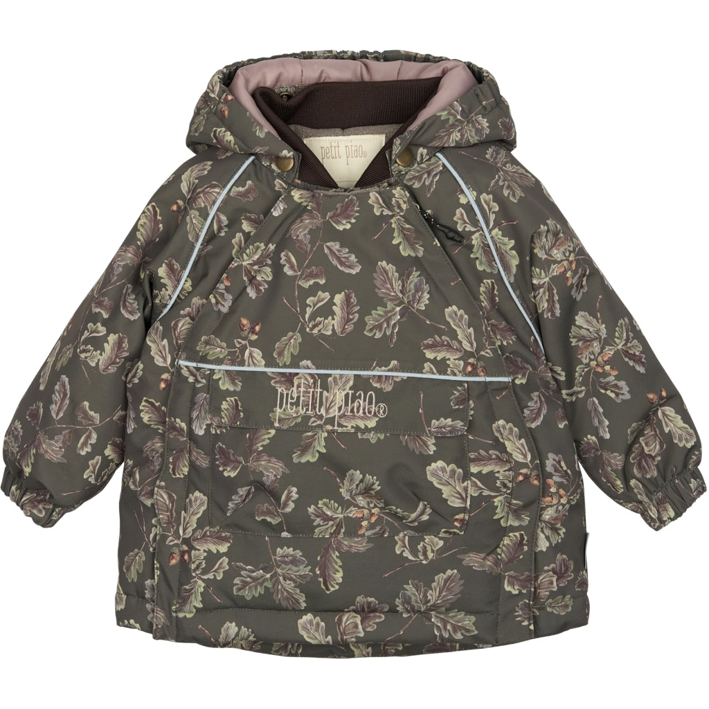 PETIT PIAO Quilted Jacket Printed Jakker Oak AOP