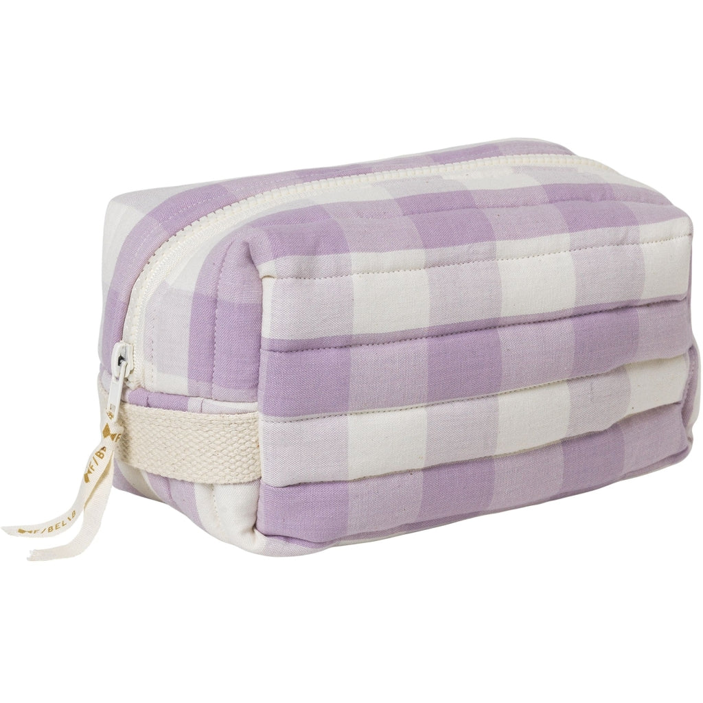 Fabelab Quilted Toiletry bag - Lilac Checks Bags & Backpacks Lilac