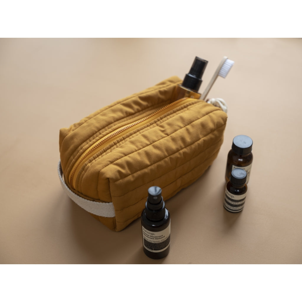 Fabelab Quilted toiletry bag - Ochre Bags & Backpacks Ochre