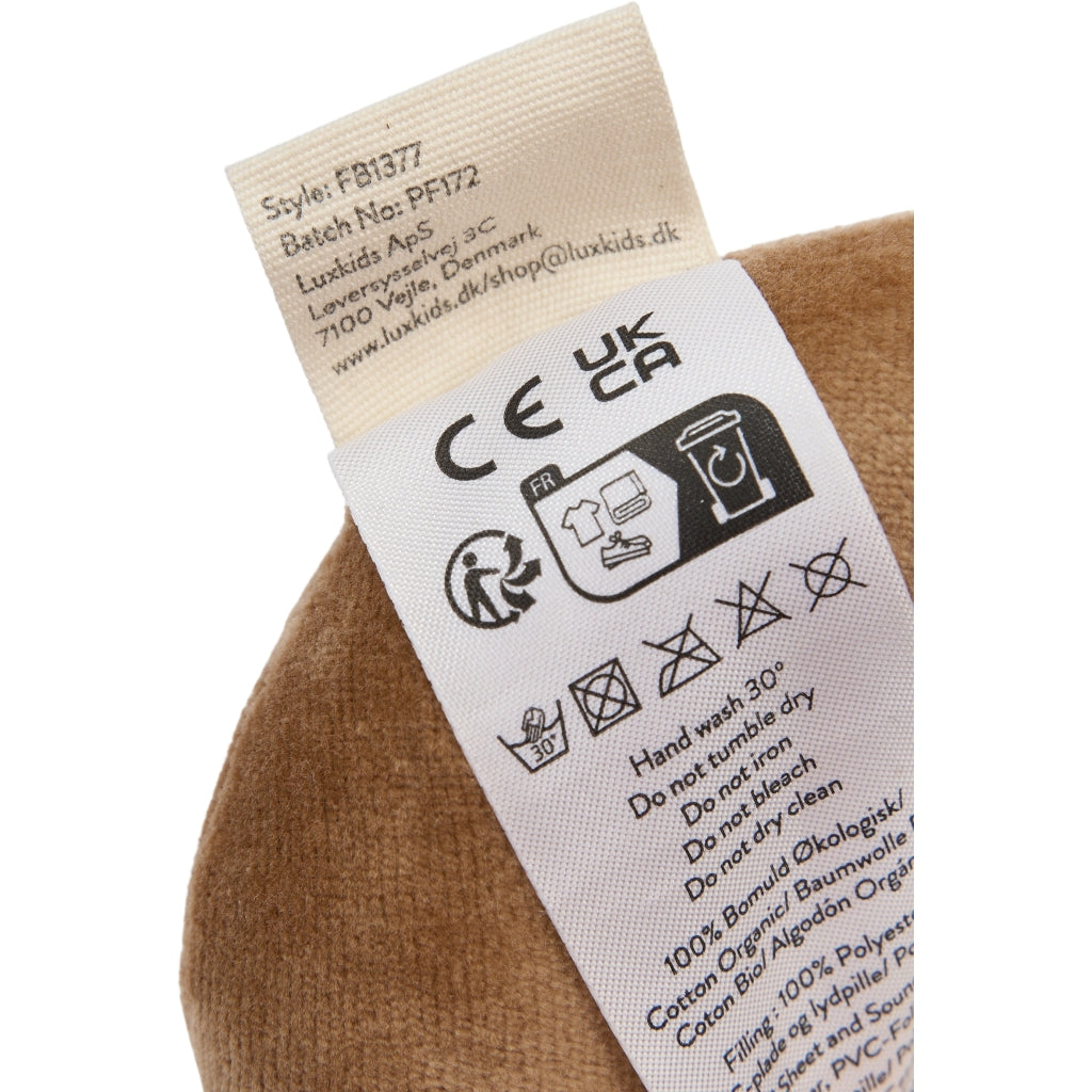 Fabelab Rattle - Bear Baby Toys Tobacco Brown