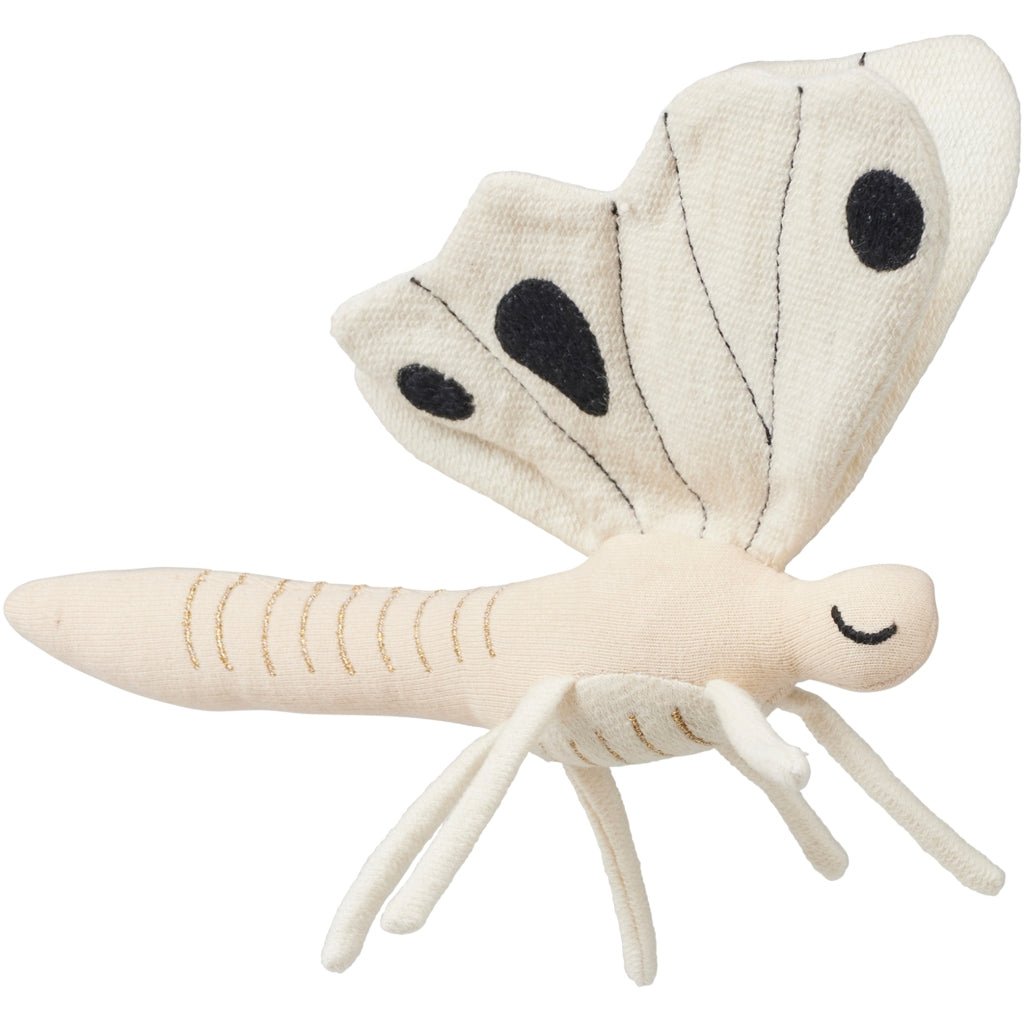 Fabelab Rattle - Butterfly Baby Toys Natural (unbleached cotton)