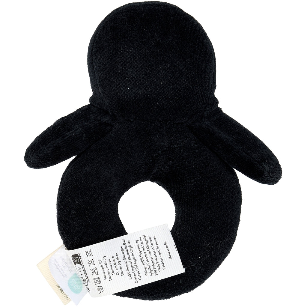 Fabelab Rattle - Penguin Baby Toys Black Beauty
