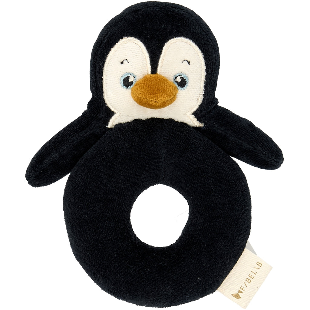 Fabelab Rattle - Penguin Baby Toys Black Beauty