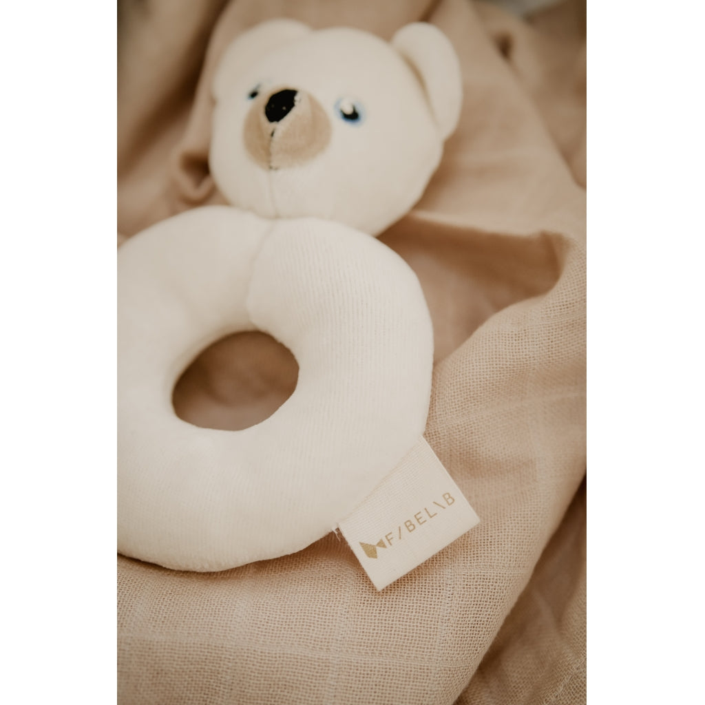 Fabelab Rattle - Polar Bear Baby Toys Seedpearl