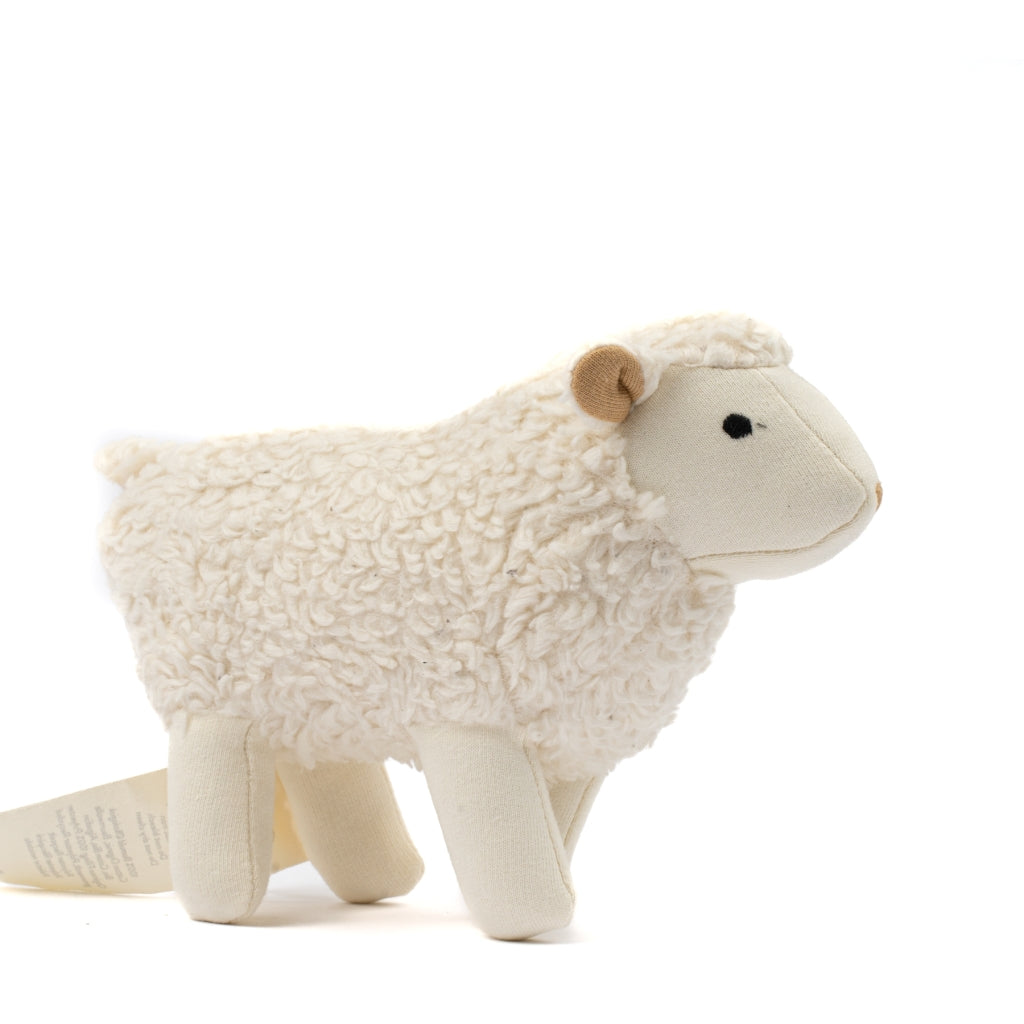Fabelab Rattle - Sheep Sam Baby Toys Natural (unbleached cotton)