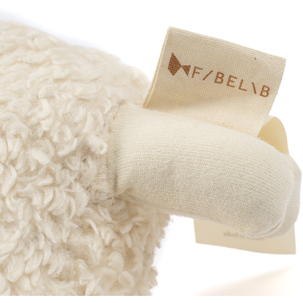 Fabelab Rattle - Sheep Sam Baby Toys Natural (unbleached cotton)