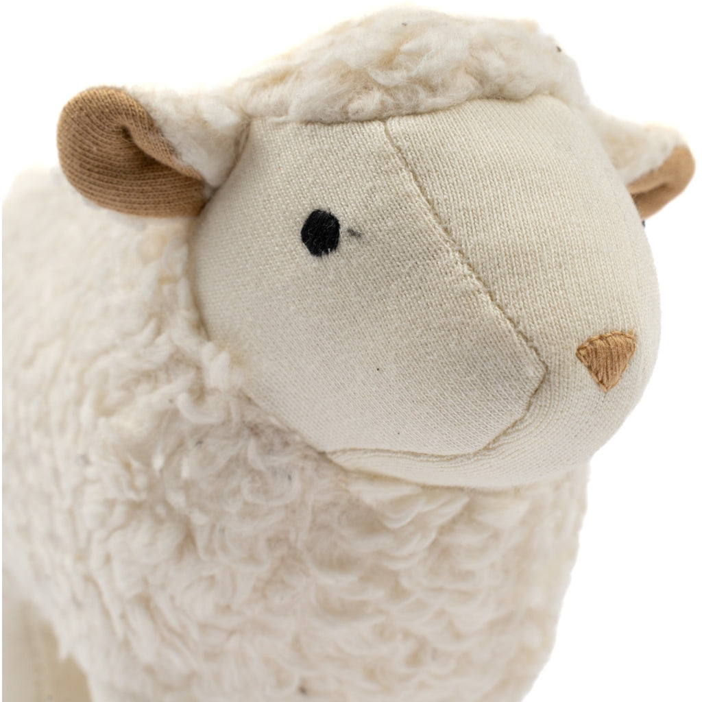 Fabelab Rattle - Sheep Sam Baby Toys Natural (unbleached cotton)