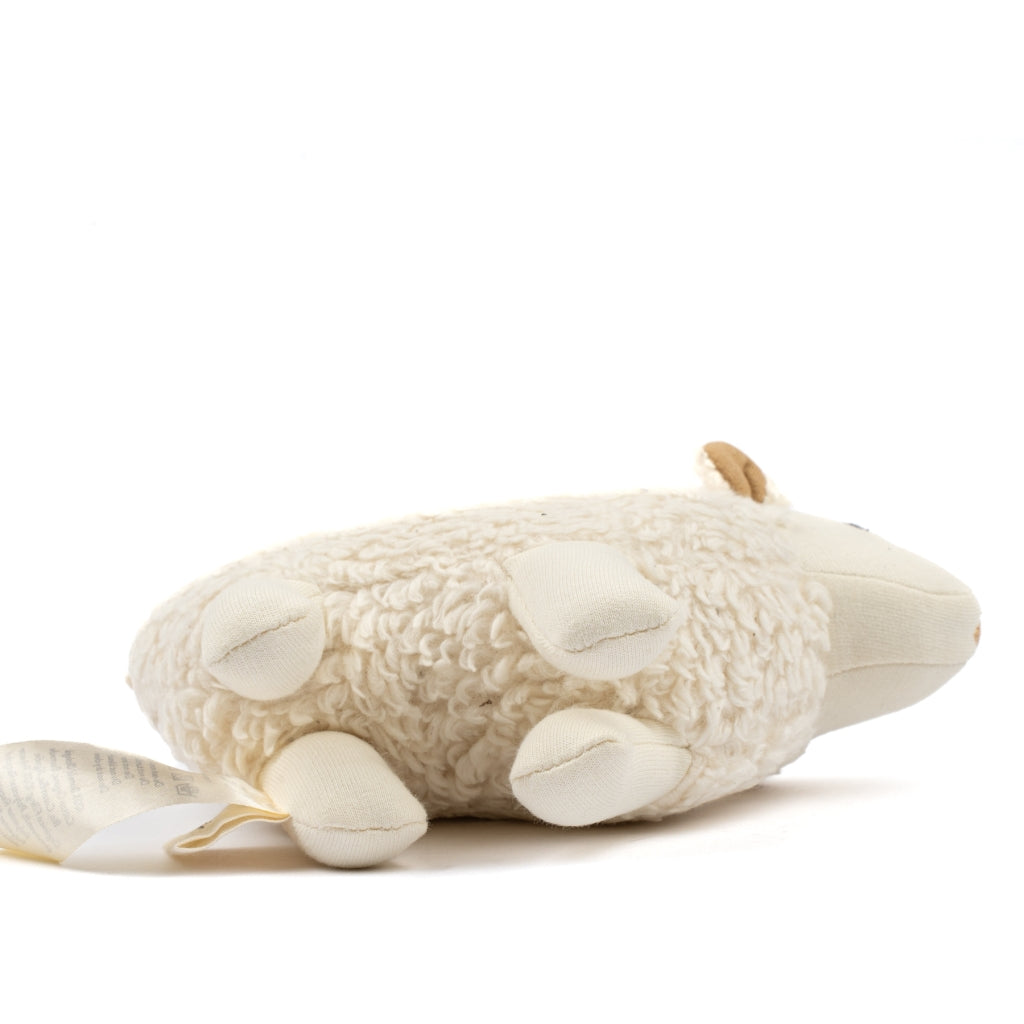 Fabelab Rattle - Sheep Sam Baby Toys Natural (unbleached cotton)