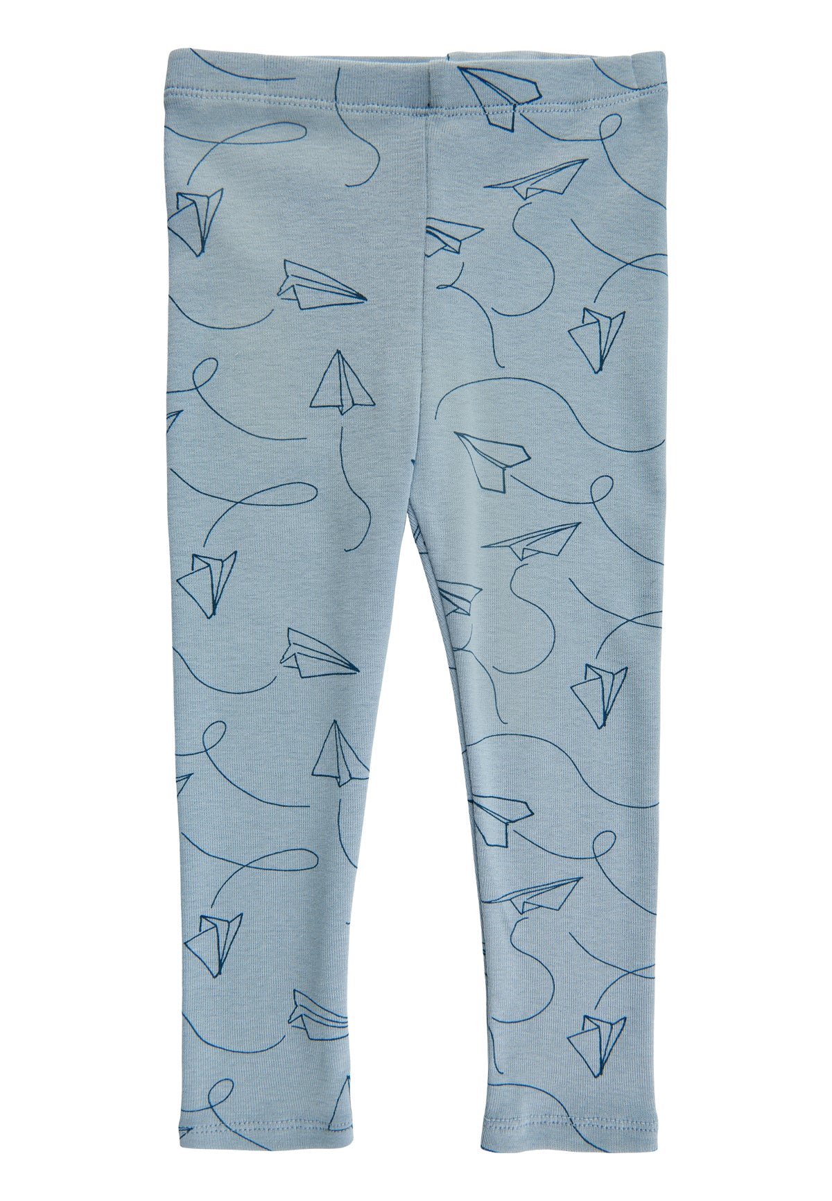 Soft Gallery SGPaula Baby Leggings m/Paper Plane Leggings DUSTY BLUE