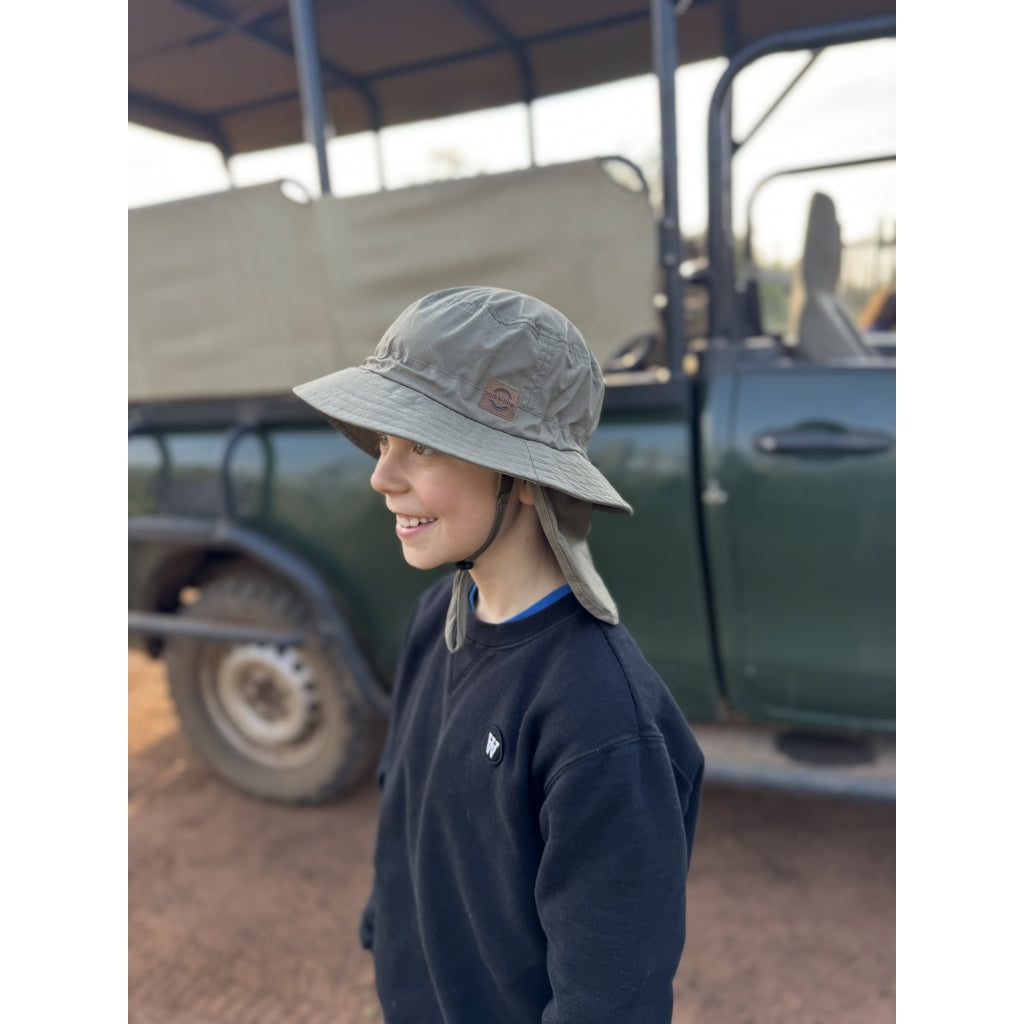 Mikk-Line Safari Hat Lang Huer Dusty Olive