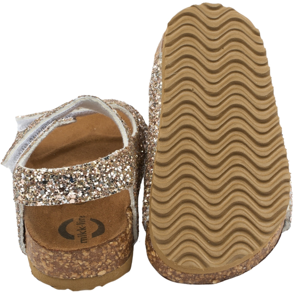Mikk-Line Sandaler (EVA såler) Sandals Champagne Glitter