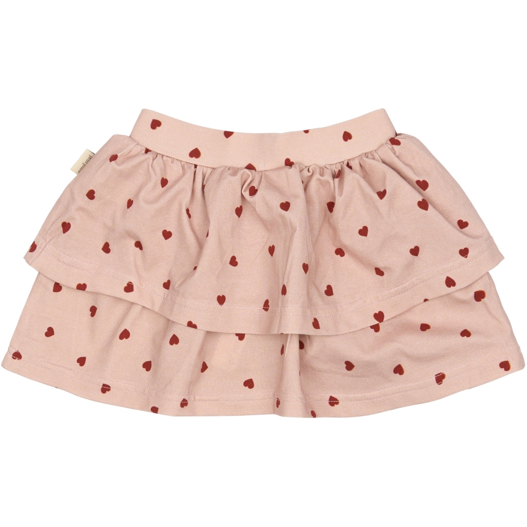 PETIT PIAO Skirt Printed Nederdel Heart