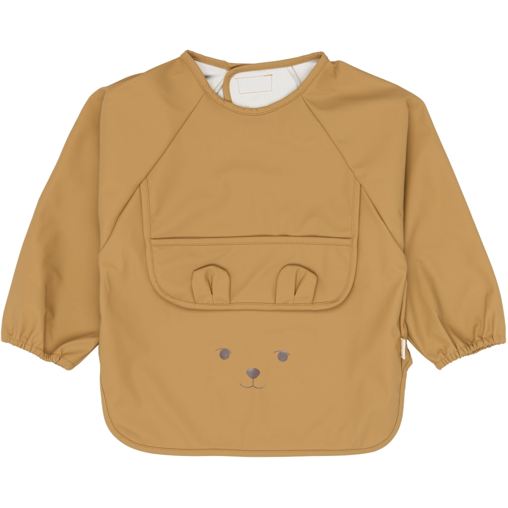 Fabelab Sleeve Bib 2-pack - Bear Solid Hagesmække og savlesmække Wood Thrush