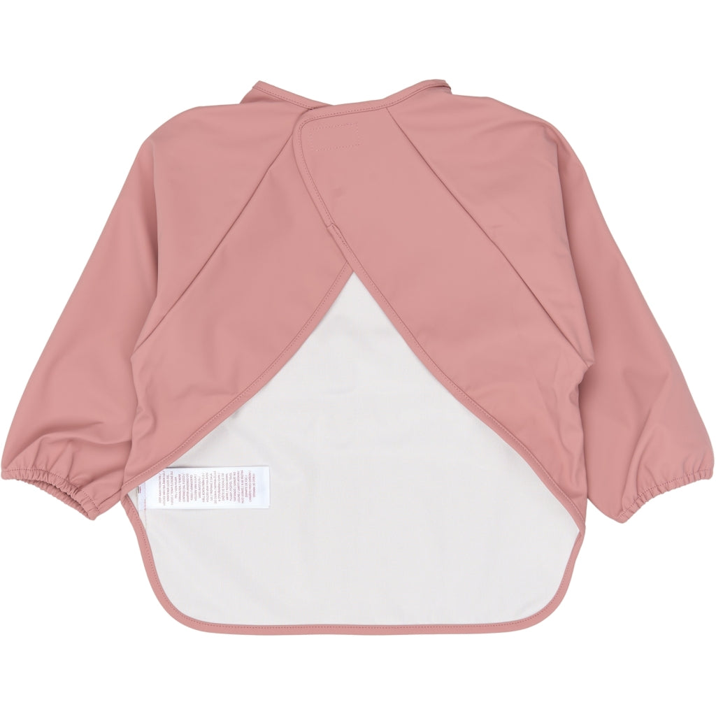 Fabelab Sleeve Bib 2-pack - Bunny Solid Hagesmække og savlesmække Ash Rose
