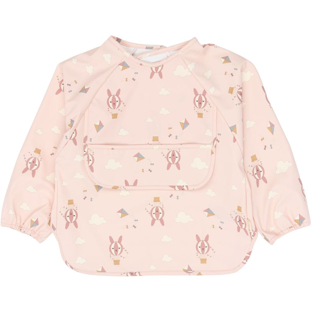 Fabelab Sleeve Bib 2-pack - Little Flyers AOP Ash Rose Hagesmække og savlesmække Oxford Tan