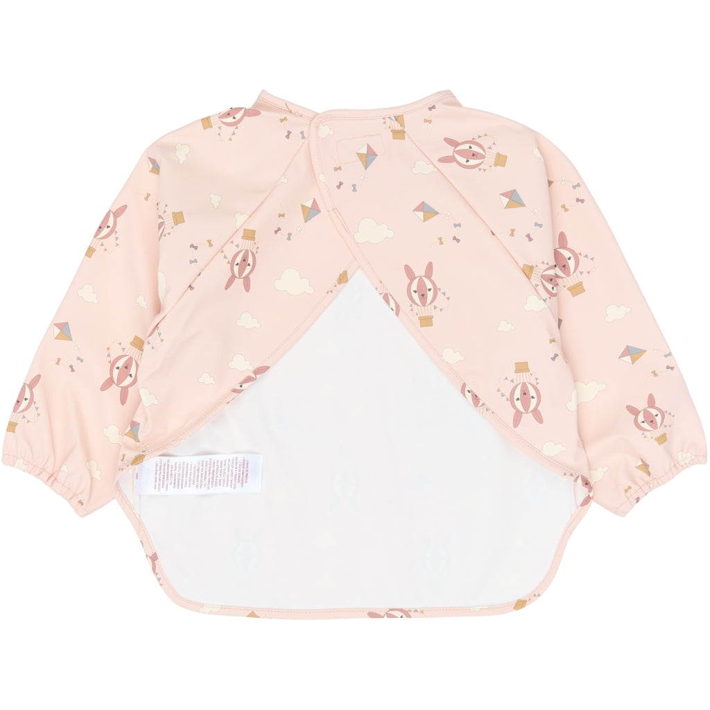 Fabelab Sleeve Bib 2-pack - Little Flyers AOP Ash Rose Hagesmække og savlesmække Oxford Tan