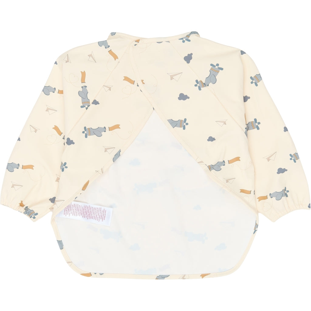 Fabelab Sleeve Bib 2-pack - Little Flyers AOP Slate Hagesmække og savlesmække Slate