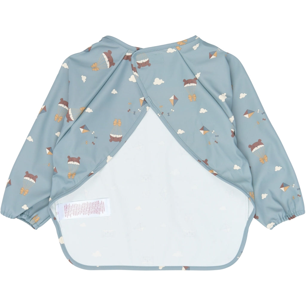 Fabelab Sleeve Bib 2-pack - Little Flyers AOP Slate Hagesmække og savlesmække Wood Thrush