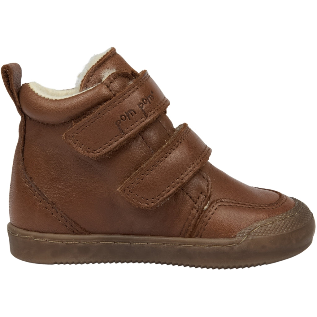 POM POM Sneaker™ Wool Booty Sneakers Dark Camel