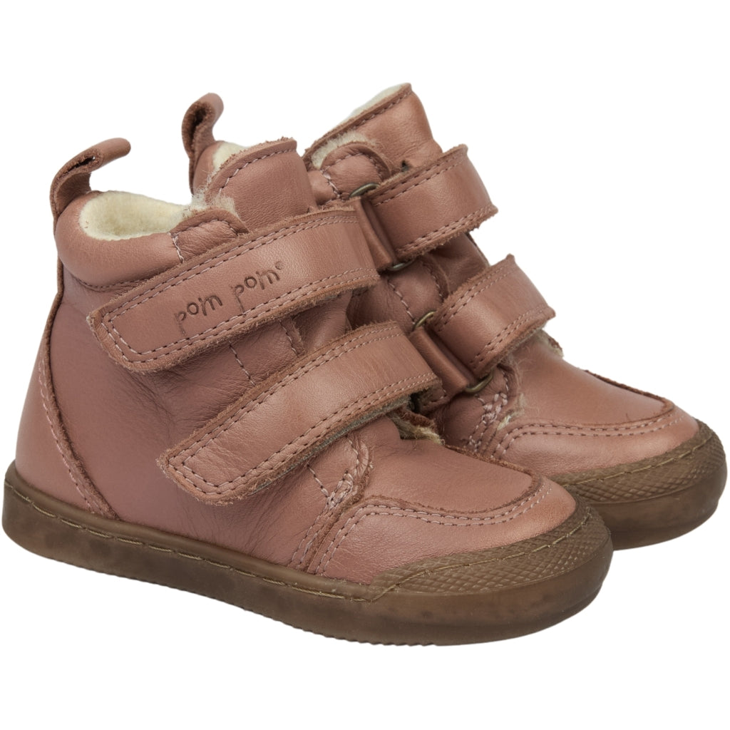 POM POM Sneaker™ Wool Booty Sneakers Dark Rose