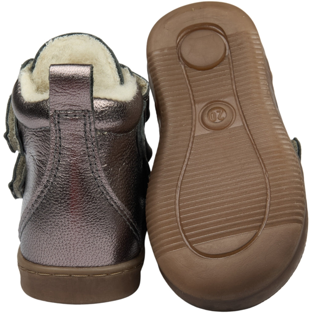POM POM Sneaker™ Wool Booty Sneakers Metallic Brown
