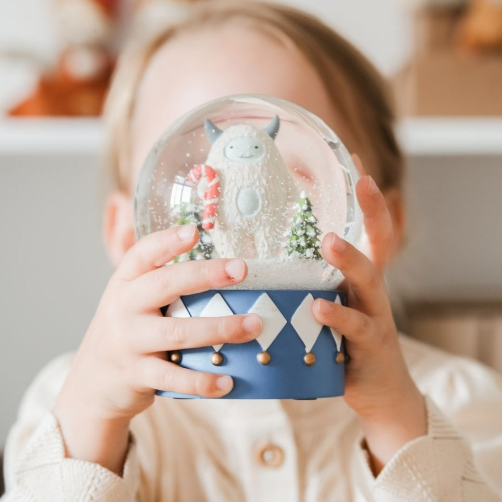 Fabelab Snow Globe Yeti Decoration Regal Blue