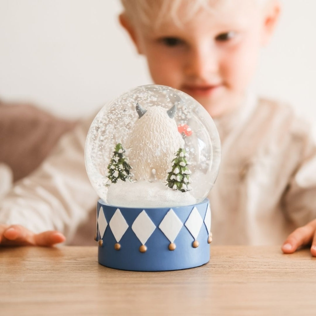 Fabelab Snow Globe Yeti Decoration Regal Blue