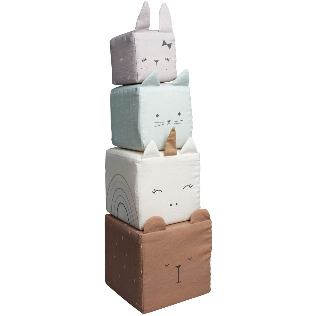Fabelab Soft Blocks - Animals Baby Toys Multi Colours