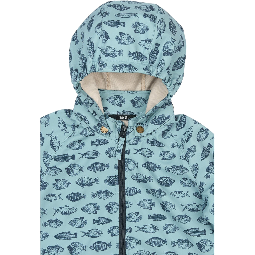Mikk-Line Softshell Heldragt (Mønstret) Softshell tøj Fish AOP