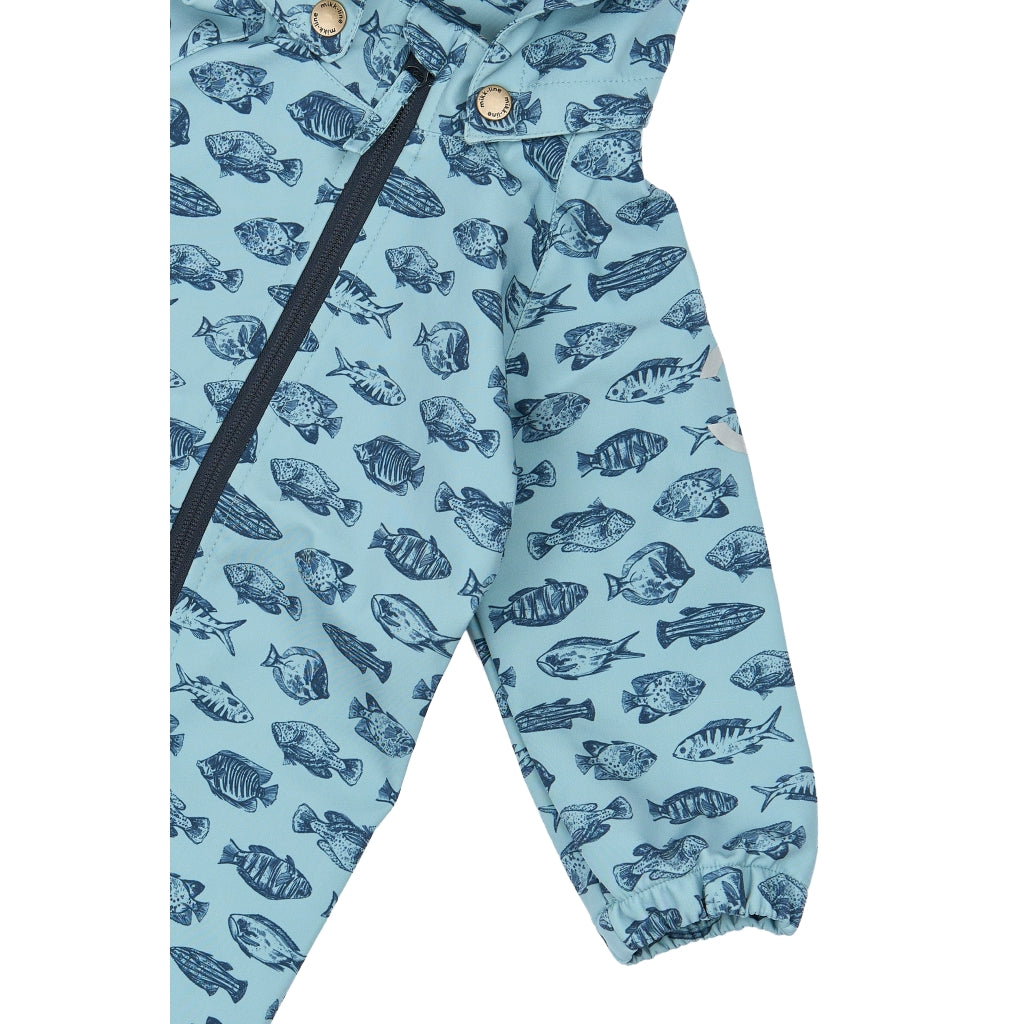 Mikk-Line Softshell Heldragt (Mønstret) Softshell tøj Fish AOP