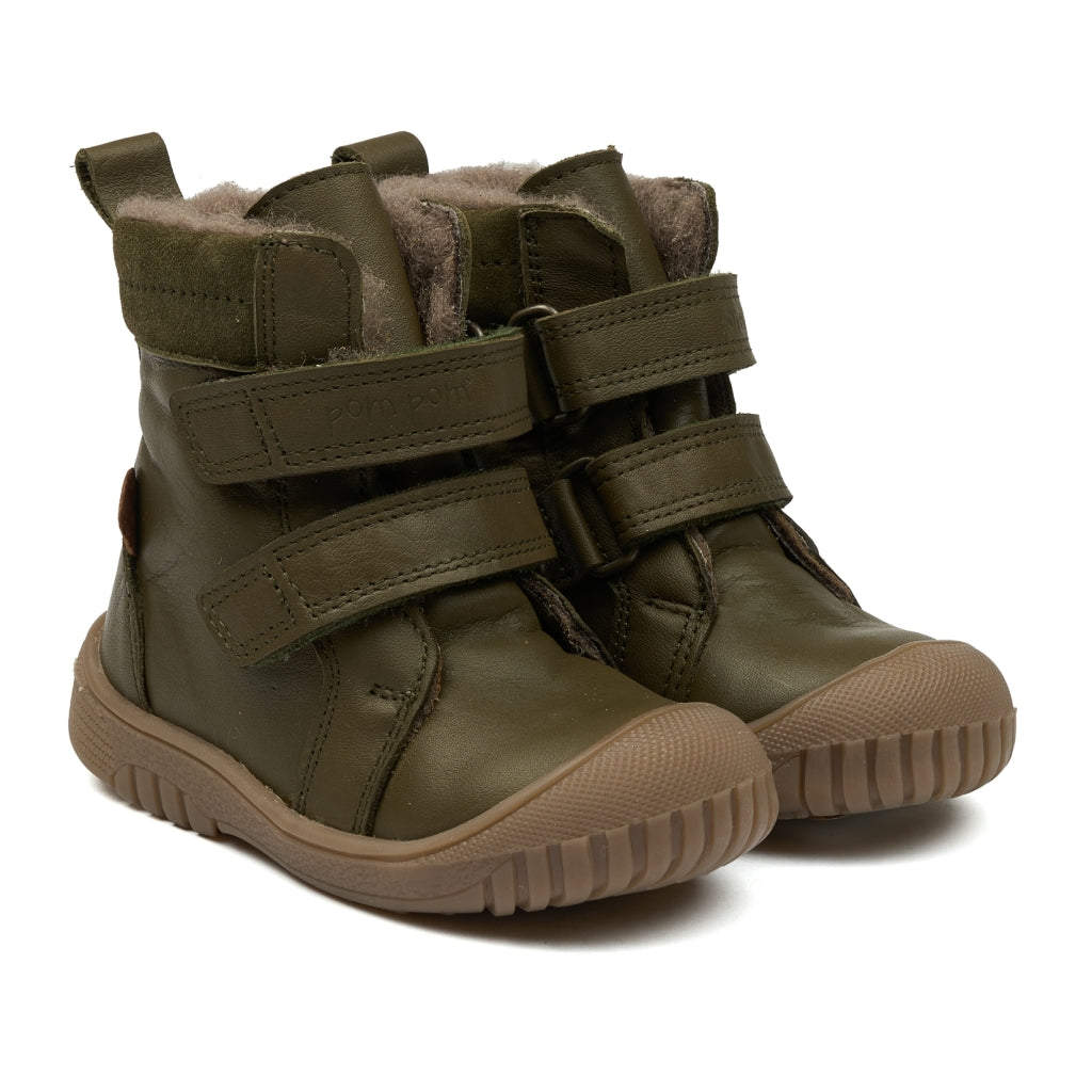 POM POM Sporty™ Velcro Boot TEX Støvler og gummistøvler Dark green